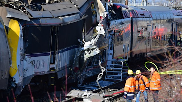 One person was killed and several more injured after a passenger train and freight train collided in Luxembourg. (AFP)