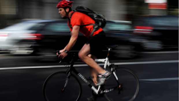 A cyclist on a Sydney road. (AAP file image)