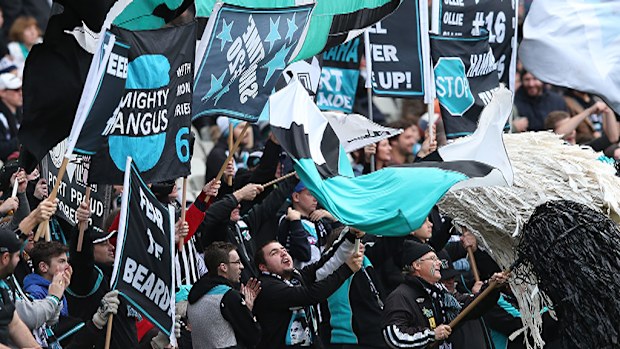 Port Adelaide members on top