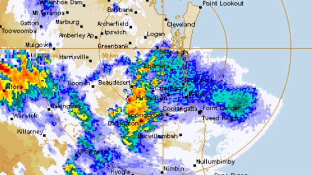 The rainfall map from 3pm AEST. (Bureau of Meteorology)