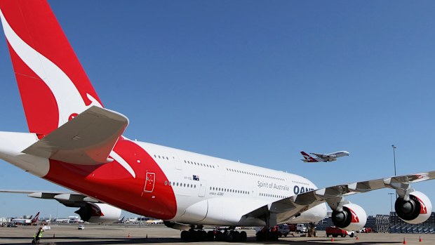 Qantas announces 84.7 percent jump in annual net profit. (AAP)