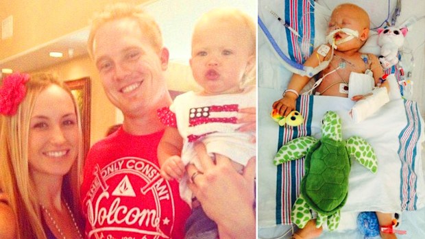 Bree Rowand with her husband Lucas and their daughter Kylie. (Facebook)