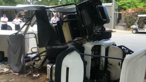Police have found the crash was caused by a brake failure. (RACQ Capricorn Helicopter Rescue Service)