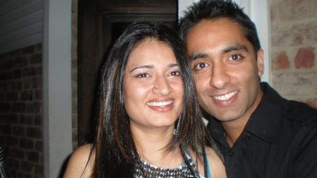 Reetika Ajjan and her husband Jeetender. (Facebook)