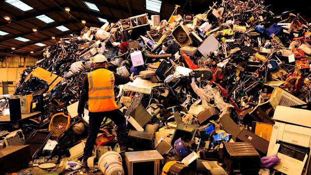 Serious health problems may be linked to rising amounts of e-waster being thrown out. (AAP)