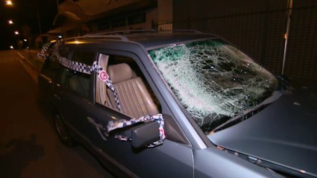A man has been arrested after allegedly ramming two police stations and a police car. (9NEWS)