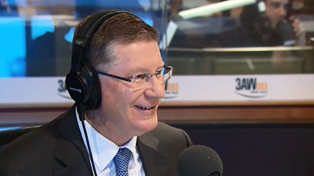 Premier Denis Napthine on 3AW's Neil Mitchell program. (9NEWS)