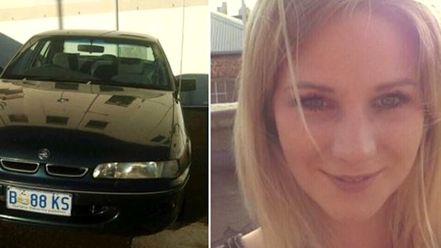 Sabrina Osterkamp, and her car which was found abandoned. (SA Police)