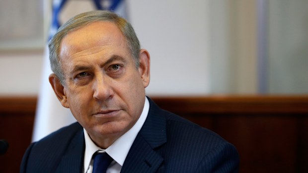 Israeli Prime Minister Benjamin Netanyahu attends the weekly cabinet meeting at his office in Jerusalem, on November 13, 2016. (AFP)