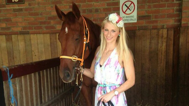 Friederike Ruhle died after falling from a horse at Caulfield yesterday. (Facebook)