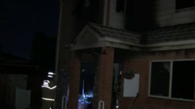 A fire sparked by candles has gutted an apartment block in Melbourne's north-east. (9NEWS)