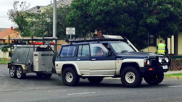 Witnesses heard screeching tyres and arguing before the alleged thief was run into. (9NEWS)