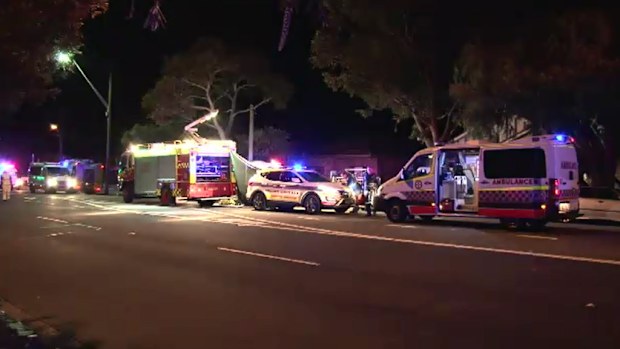 Emergency services at the Monterey scene. (9NEWS)