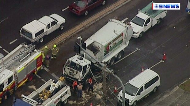 Emergency services at the scene in Kariong. (9NEWS)