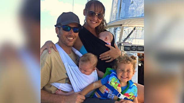 Scott and Brittany Meyers are living out their dream of sailing around the world while bringing up a small family on board. (Facebook)