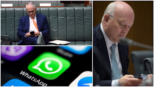 No action has been taken on the ministerial use of WhatsApp to communicate. (AAP)