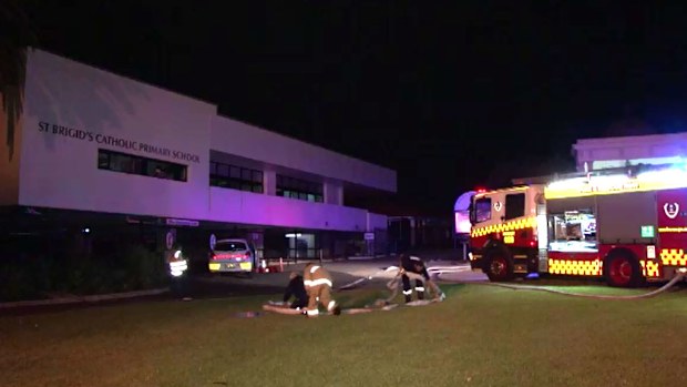 Fire crews at the scene. (9NEWS)