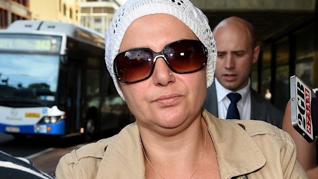 Amirah Droudis, the wife of the Sydney Lindt cafe siege gunman Man Haron Monis, arrives at the Downing Centre Local Court last year. (AAP)
