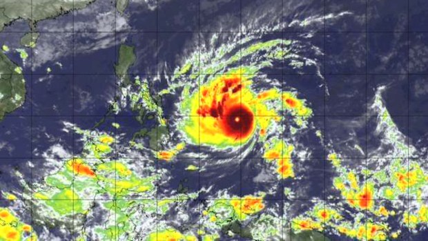 Super Typhoon Hagupit is expected to hit the Philippines as a Category Five storm on the weekend. (Twitter)