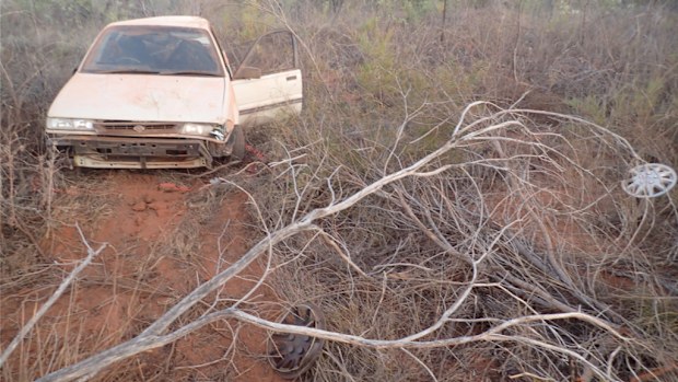 A baby girl died after a Nissan Pulsar crashed on the Great Northern Highway south of Broome. (WA Police)