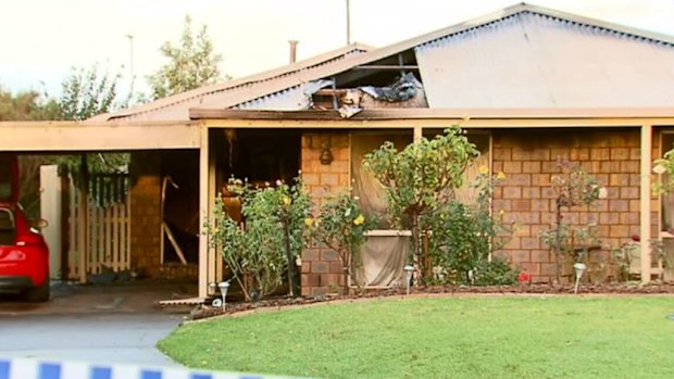 The man was pulled from a burning home in Clifton Springs last night. (9NEWS)