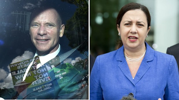 Queensland Premier Campbell Newman and Opposition Leader Annastacia Palaszczuk. (AAP)