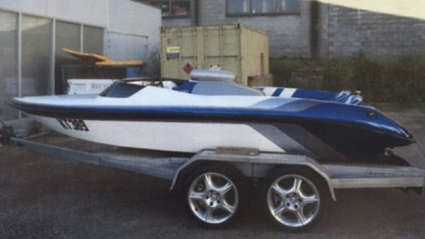 The ski boat is one of only six in the world. (Supplied: Victoria Police)