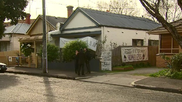 Squatters in Collingwood, Parkville and Clifton Hill have been handed eviction notices. (9NEWS)