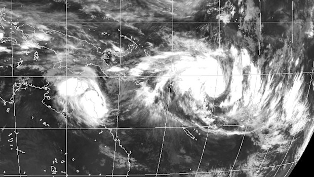 Tropical Cyclone Nathan is expected to produce gale-force winds but is not likely to make landfall. (BOM)