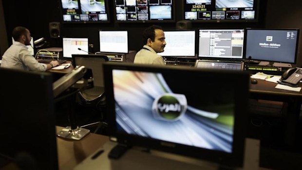 Alarab News Channel workers. 