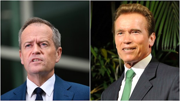 Bill Shorten and "The Terminator" will meet in Melbourne to discuss climate change. (AAP)