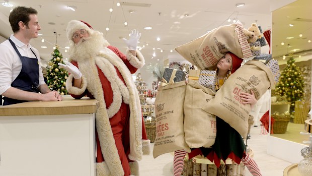 London store Selfridges have launched its Christmas display 143 days before December 25. (AAP)