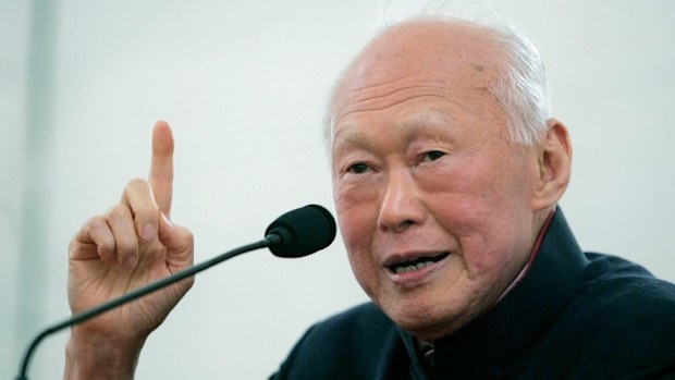 Founding Singaporean leader Lee Kuan Yew. (AAP)