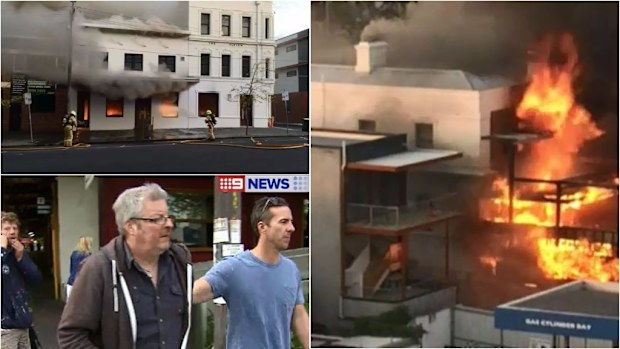 A man has been arrested over a fire that destroyed The Albion hotel. (9NEWS) 