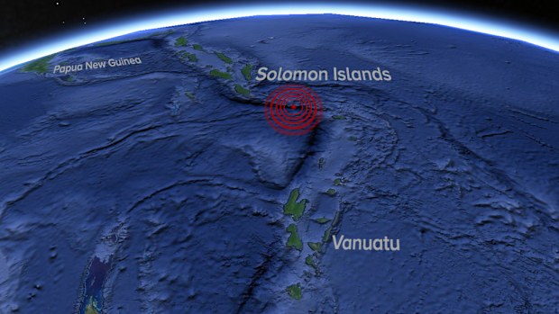 A 6.9 earthquake has struck near the Solomon Islands. (9NEWS)