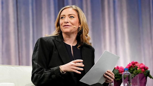 Whitney Wolfe Herd, Founder and CEO of Bumble speaks on stage during keynote conversation in 2019.