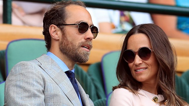 Pippa Matthews and James Middleton at Wimbledon.