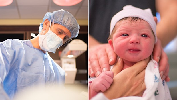 Lisa Robinson-Ward documented the birth of her daughter in a series of photographs. (Lisa Robinson Photography)