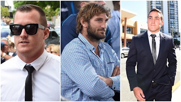 Joe Vickery, Dave Taylor and Jamie Dowling. (AAP)