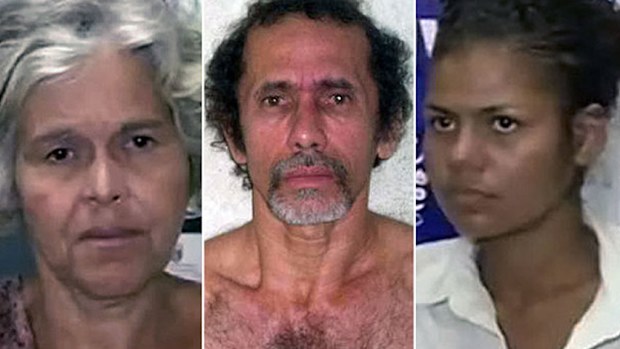Jorge Beltrao Negromonte da Silveira, his wife Cristina Pires and his mistress, Bruna Cristina Oliveira da Silva. (Supplied)