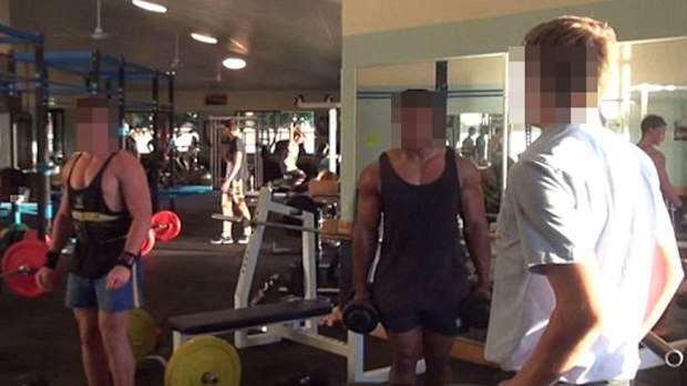 Several of the school's sportsmen are asked their opinion for the controversial video. (Supplied/YouTube)