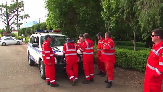 POLAIR helicopters, SES volunteers and local officials all helped with the search efforts. 
