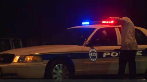 Police on the scene of the shooting. (Supplied)