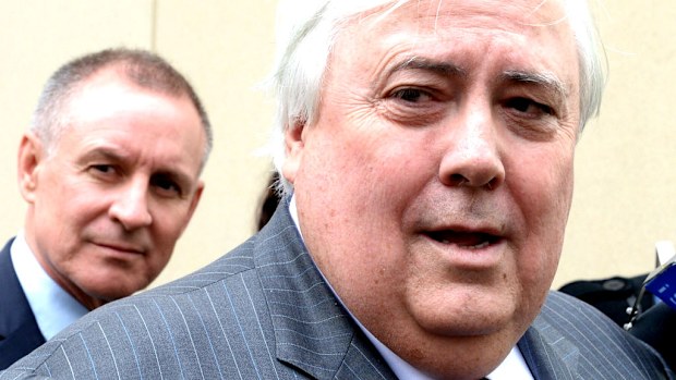Clive Palmer is facing an audacious court campaign led by a Queensland pensioner. (AAP Image/Daniel Munoz)