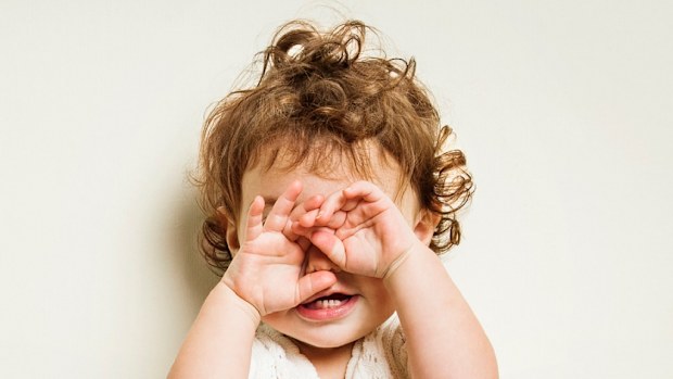 Baby with curly hair