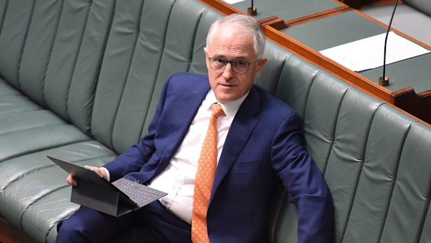 Australian Prime Minister Malcolm Turnbull during a debate on the Budget Savings (Omnibus) Bill in the House of Representatives at Parliament House on September 14, 2016. (AAP)