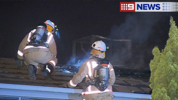 At least 20 people have escape a house fire in Adelaide's north-east. (9NEWS)