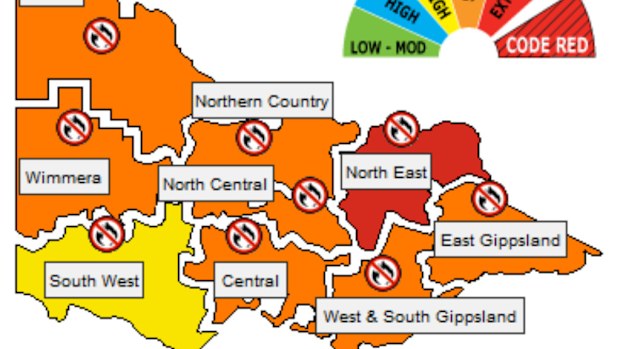 Victoria has been issued with a total fire ban from midnight tonight. (Country Fire Authority)