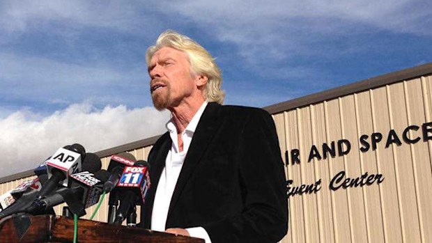 Mogul Richard Branson is determined to push ahead with his space tourism program. (AAP)
