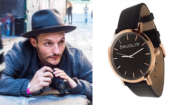 Chris Cincotta said he was launched the EnruobleM watch line in the hopes of supporting his city. (Supplied) 